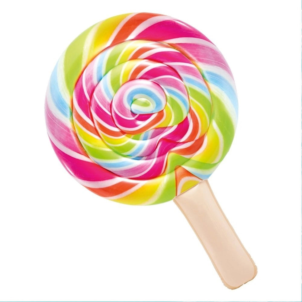 Trade Shop - Materassino Isola Gonfiabile Lollipop Lecca Lecca Mare Piscina 208x135cm -