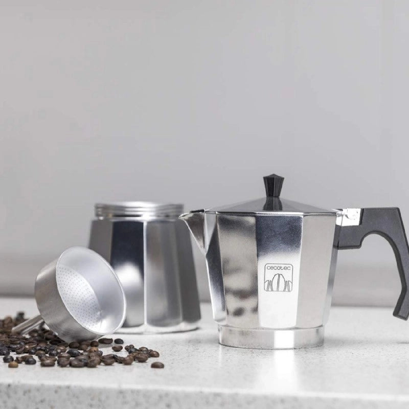 CECOTEC 01671 - Moka in Alluminio Cumbia Mokclassic 600 Shiny