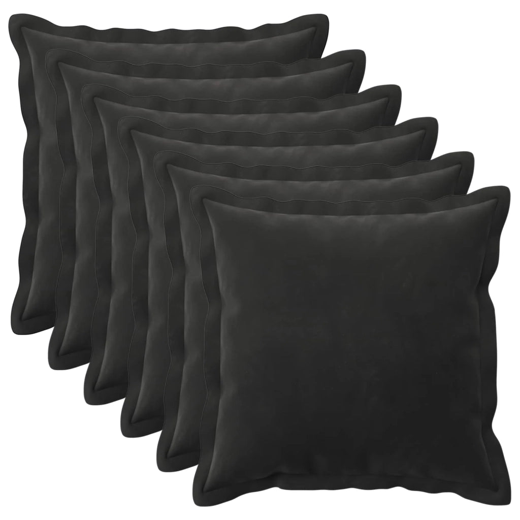 Cuscino con cuscino HOUTEN 6 pz Nero Velluto 931856