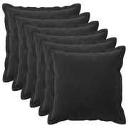 Cuscino con cuscino HOUTEN 6 pz Nero Velluto 931856