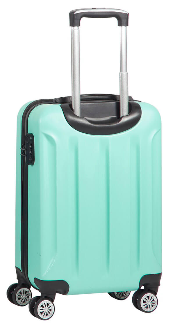 Trolley Valigia Bagaglio a Mano Rigido in ABS 4 Ruote  Ravizzoni Cosmo Verde Menta