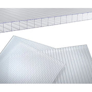 LASTRA ALVEOLARE - POLICARBONATO TRASPARENTE CM 98X200 S.MM  6