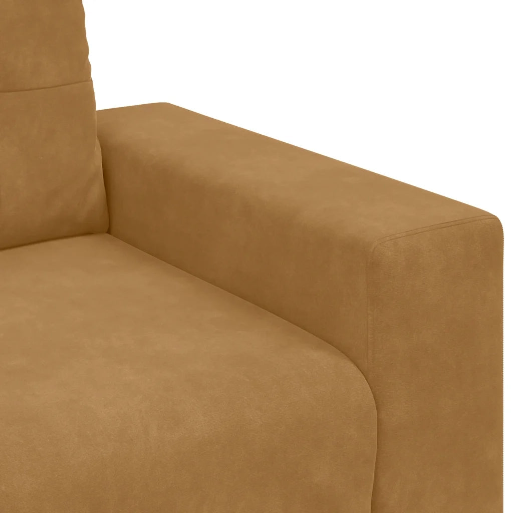 Divano Sedia-Poltrona-Sofa Relax Marrone 60 cm Velluto 844074