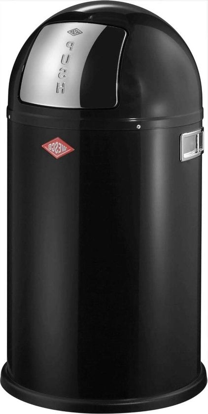 Contenitore per rifiuti in acciaio inox 22 litri nero 63 cm - Contenitore per rifiuti da pedana 50 litri