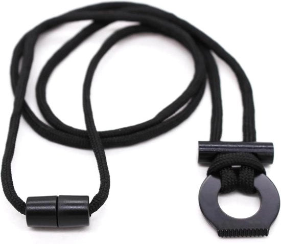 Cinturino mini accendino per avventura outdoor, campeggio e escursione - accendino esterno - cinturino con accendino - 44 EU per campeggiatori principianti