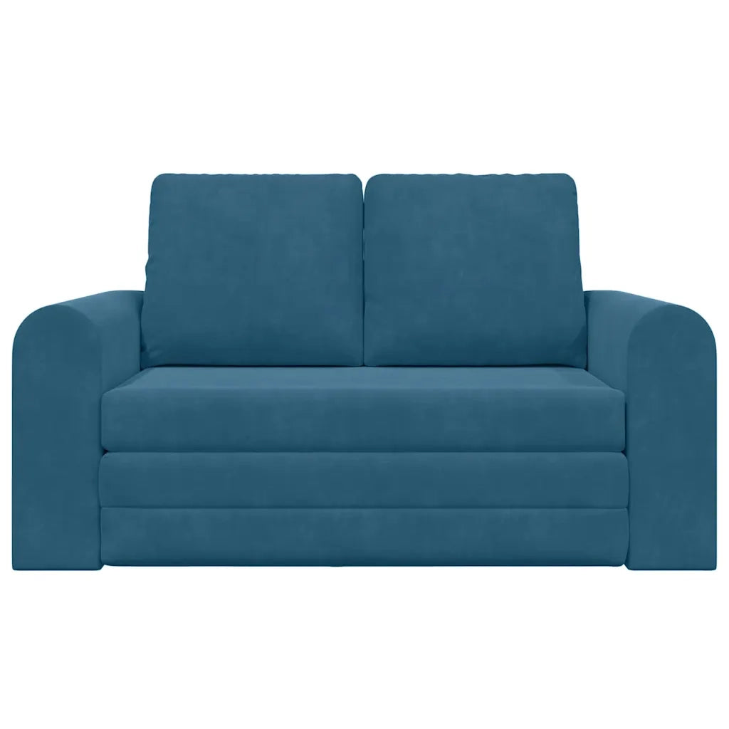 vidaXL Divano letto Blu 148 x 71 x 83 cm Velluto