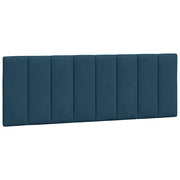 Cuscino Testiera Hanko Blu 120 cm in Velluto CFW5039912