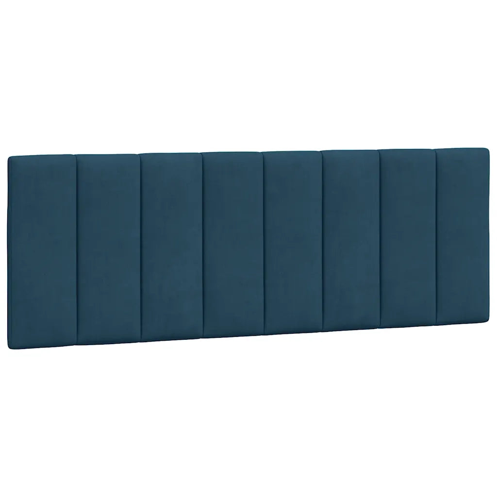 Cuscino Testiera Hanko Blu 120 cm in Velluto CFW5039912