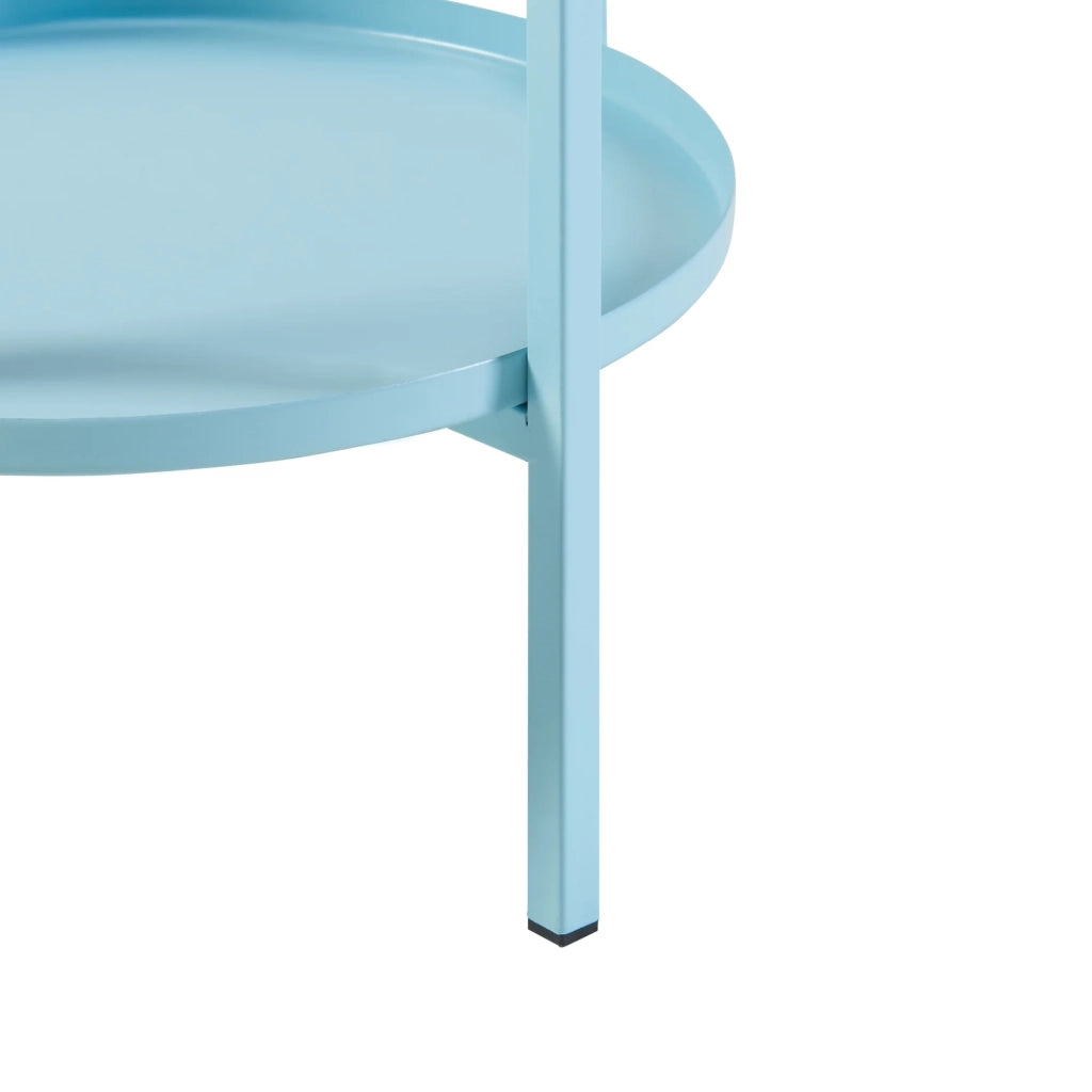 Portavasi in stile senza tempo 95 x 27 x 27 cm azzurro 03_0010341
