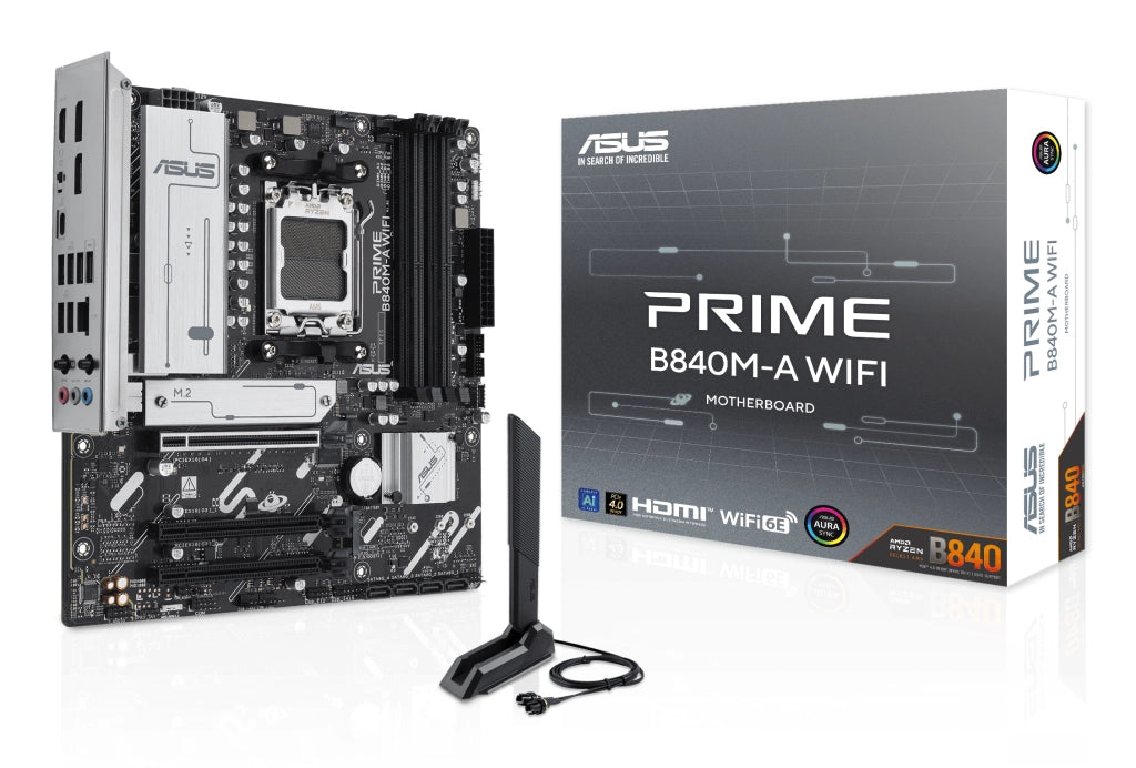 MB ASUS PRIME B840M-A WIFI AM5 4D5 4PCIE 4SATA 3M2 HD/2*DP MATX