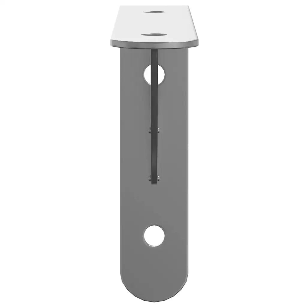 4 pz Staffe per Mensola | Ripiano | Scaffale 15x2,5x11,5 cm in Acciaio Inox Argento