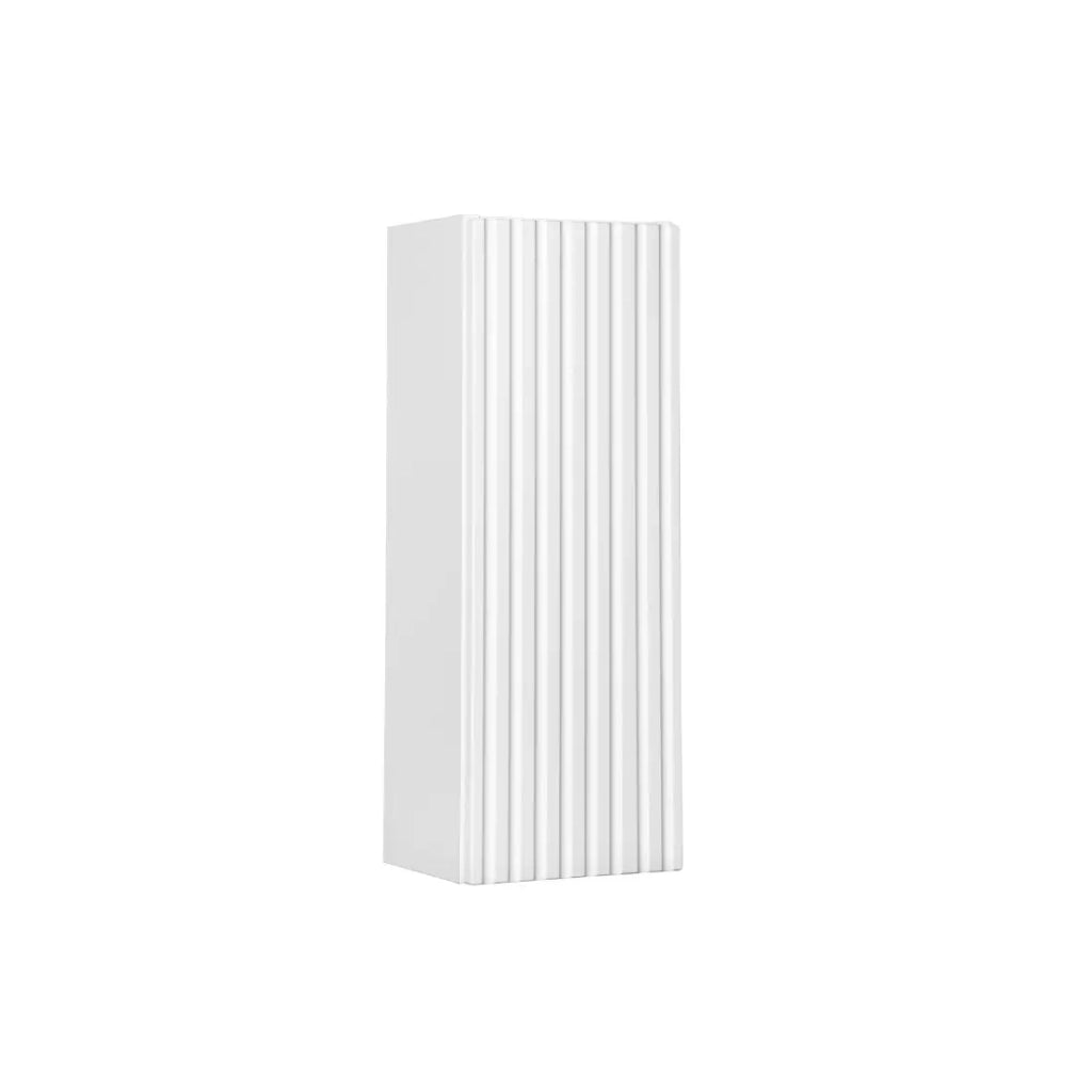 Mobile da bagno VANO – 1 porta – Bianco alpino – L20 × P18 × H57 cm – Da appendere