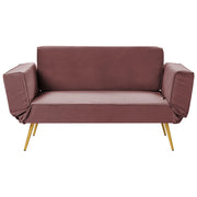 Divano letto in velluto Rosa Braccioli regolabili Soggiorno Letto Minimalista