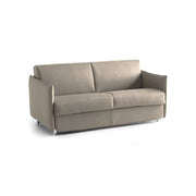Cecina, Divano Letto 3 Posti Sfoderabile Made in Italy, 200x95 cm Grigio Tortora