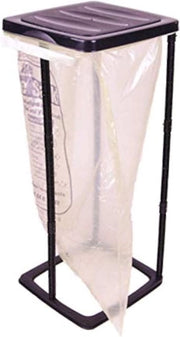Supporto per sacchi della spazzatura in nero, 60 litri, ideale per sacchi gialli, contenitore per sacchi della spazzatura, cestino della spazzatura