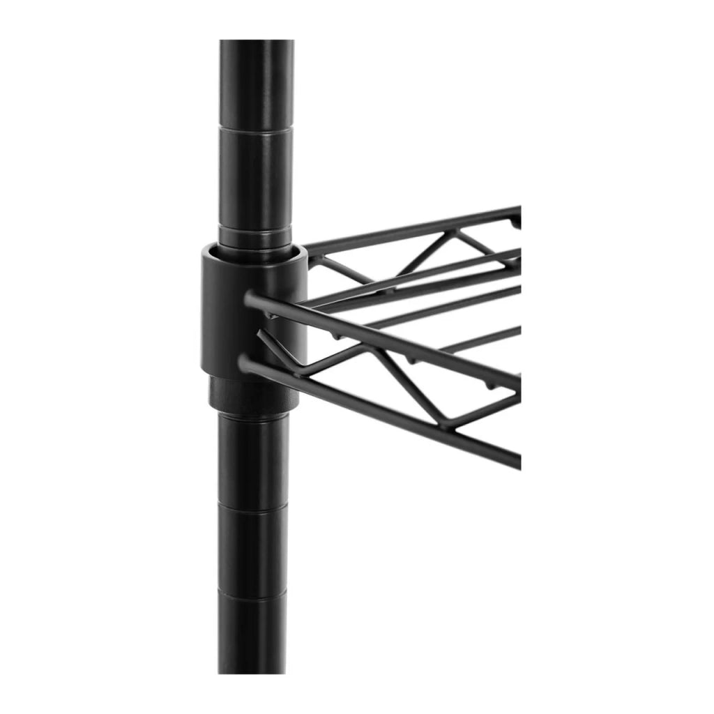 Ripiano in metallo nero - 60 x 35 x 77 cm - 120 kg 14_0001540