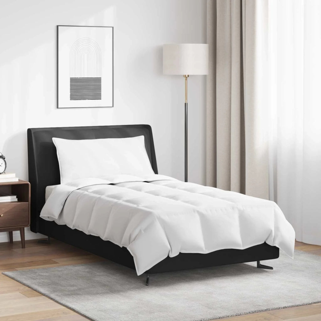 Piumone | Duvet Estivo con cuscino 2 pz Bianco Piuma d'anatra