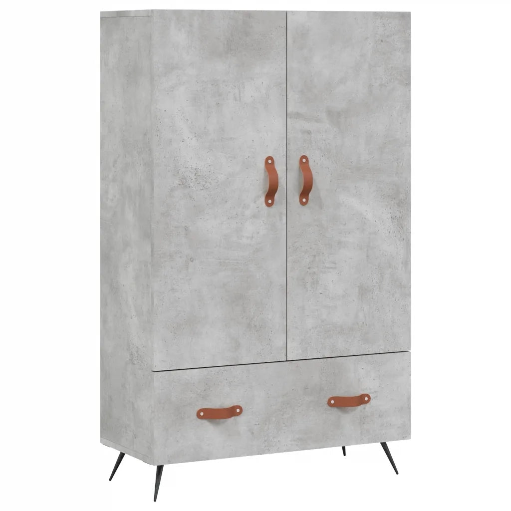 Credenza Grigio Cemento 69,5x31x115 cm in Legno Multistratocod mxl 80532