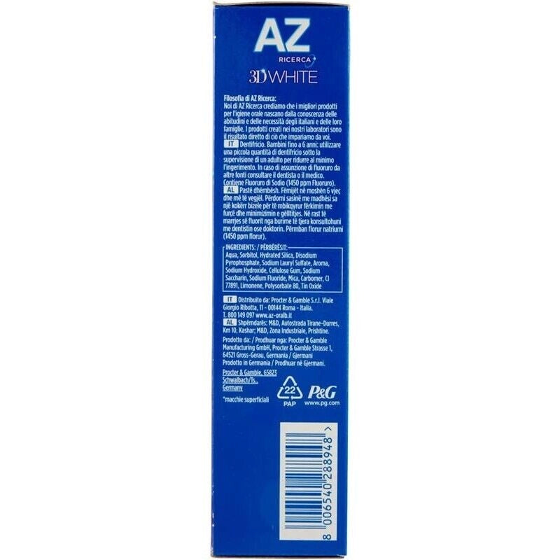 AZ COMPLETE DENTIFRICIO SET 6 PEZZI IN FORMATO DA 65 ML WHITE & COOL