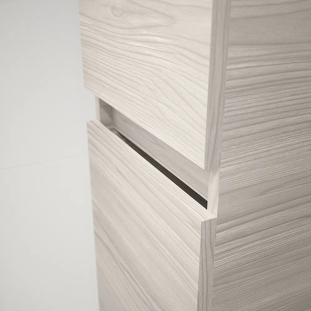 Colonna a terra 136cm con due ante rovere grigio | Sila
