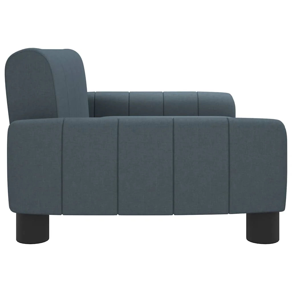Cuccia per cani comoda cesta da divano tessuto grigio scuro 70 x 45 x 30 cm 02_0043170