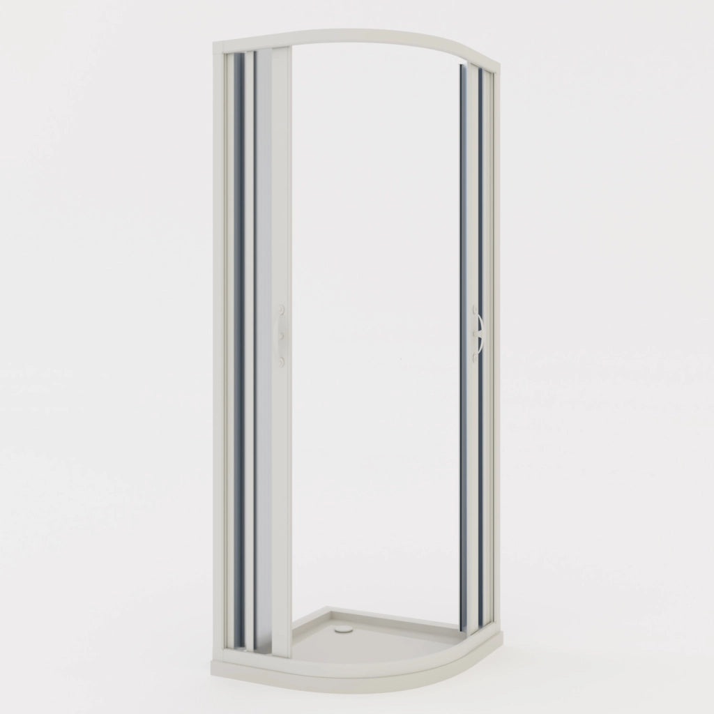 Box doccia a soffietto in PVC 70x90 cm H 185 mod. Loto con apertura centrale