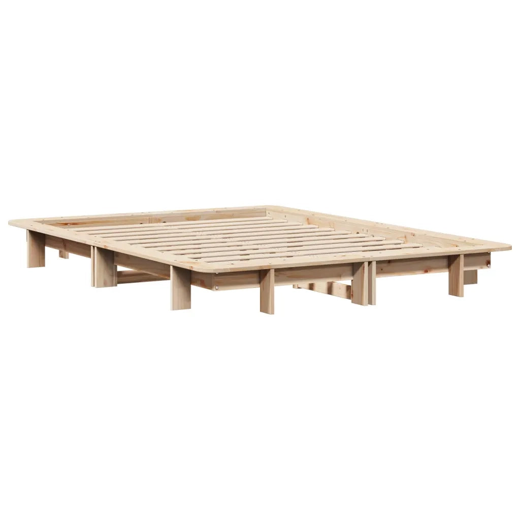Letto senza Materasso 120x190 cm in Legno Massello di Pino 850677