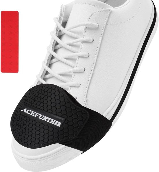 Protezione per Scarpe Universale - Stivali - Cinturino Adattabile in Gomma Elastica - Protezione Antiscivolo - Chiusura con Cerniera - Nero - 39 x 8 x 5 cm - Stivale per Motoristi