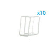 10 PZ Gommini PVC Morbida 15X9 mm per Chiusure Striscia Bobina Led Impermeabile