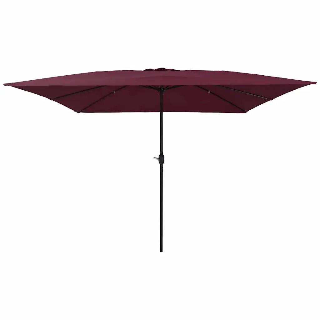 Ombrello da giardino Rosso Bordeaux 295 x 295 x 245 cm 42003656