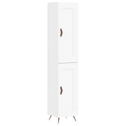 Credenza | Madia | Buffet da pranzo | Armadio da pranzo Bianca 34,5x34x180 cm in Legno Multistrato