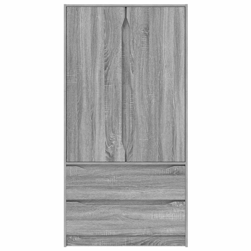 Guardaroba con cassetto Sonoma grigia 79,5 x 49 x 156 cm 3406251