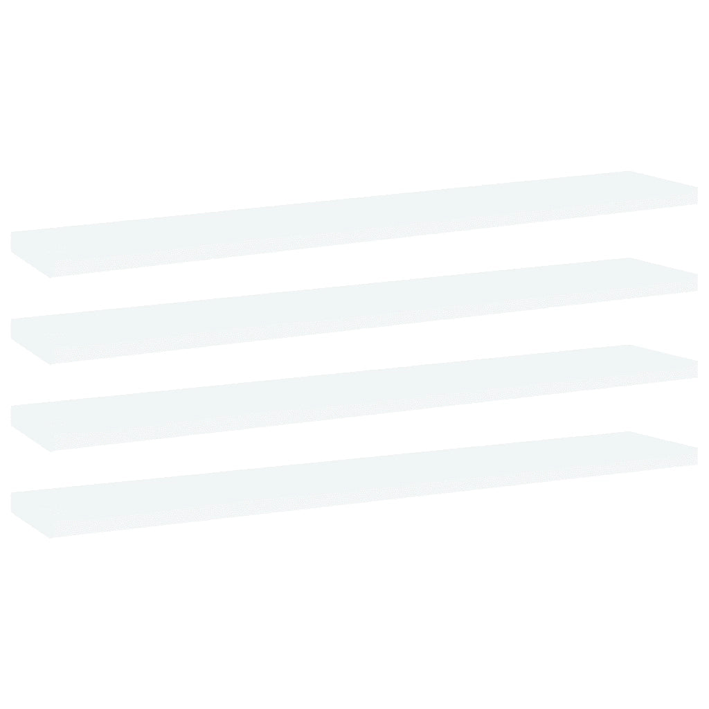 Ripiani per Libreria 4 pz Bianchi 60x10x1,5 cm in Truciolato cod mxl 59588