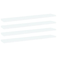 Ripiani per Libreria 4 pz Bianchi 60x10x1,5 cm in Truciolato cod mxl 59588
