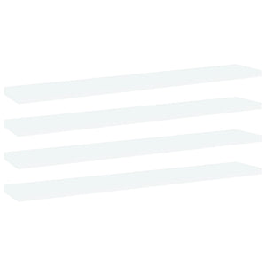 Ripiani per Libreria 4 pz Bianchi 60x10x1,5 cm in Truciolato cod mxl 59588