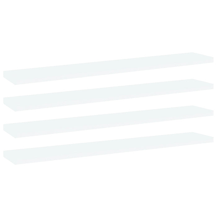Ripiani per Libreria 4 pz Bianchi 60x10x1,5 cm in Truciolato cod mxl 59588