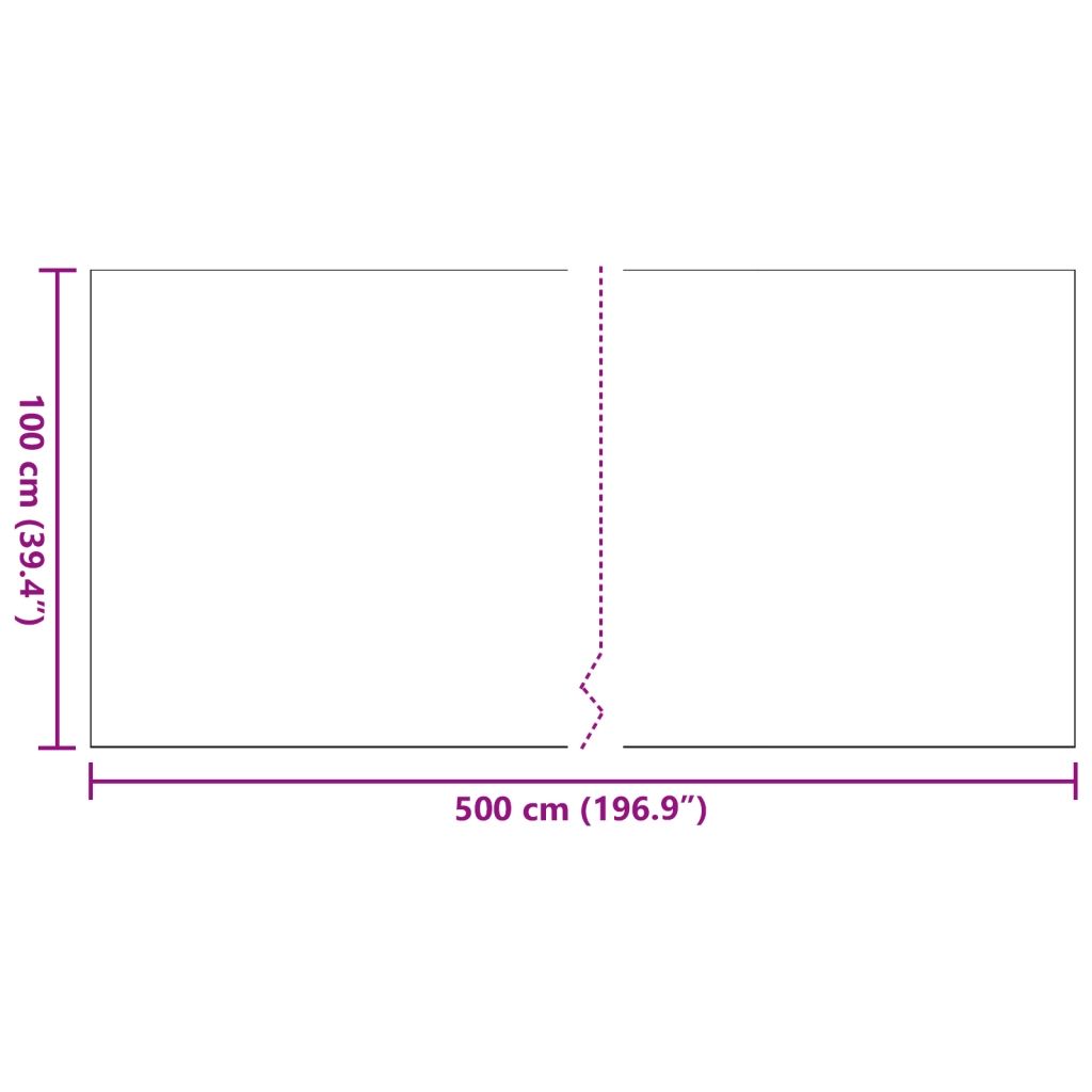 Erba Sintetica Nera 1x5 m 30 mm
