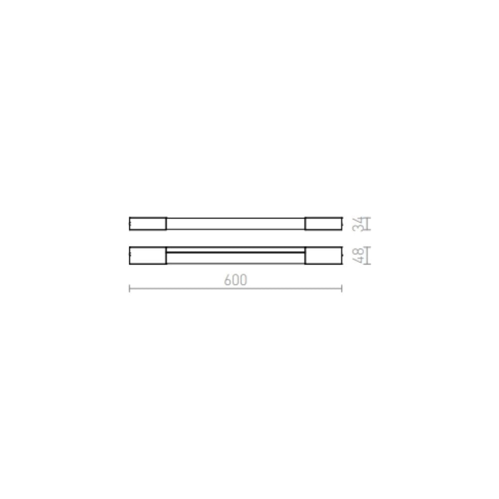 Lampada applique AMENITY 60 da parete cromo 230V LED 8W IP44 3000K