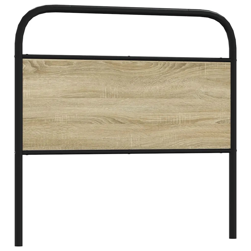 Testiera Rovere Sonoma 90 cm in Acciaio e Legno Multistrato