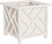 Pianta da esterno quadrata 1475mm - vaso per piante da giardino - decorazione per terrazza e veranda (bianco) cassa per piante