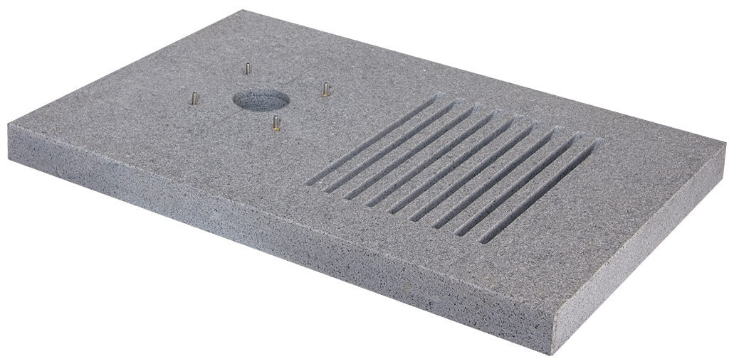 Base Rettangolare per Fontane 60x40x4 cm in Granito Belfer 42/BSM