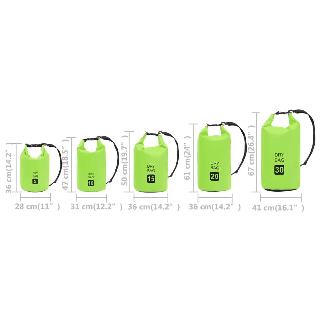 Borsa Impermeabile Verde 30 L in PVC 92783