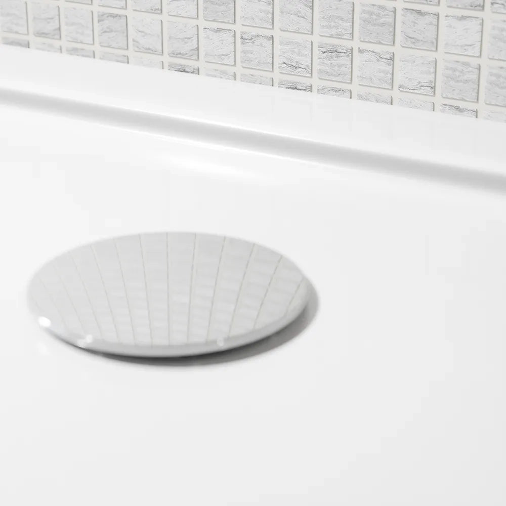 Piatto doccia 80x120 cm bianco lucido bordato in acrilico rinforzato | Asteios