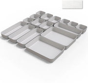 Organizzatore di carrello - sistema di archiviazione multifunzionale - set da 16 - plastica BPA libera
