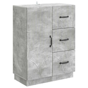 Credenza Grigio Cemento 66 x 34,5 x 87 cm Legno ingegnerizzato