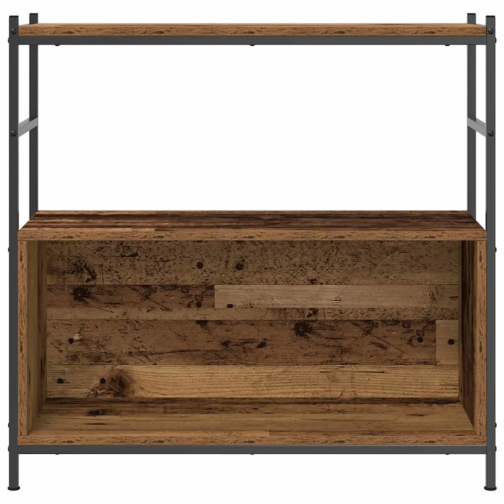 Libreria-Scaffale per Libri-Mobile di Stoccaggio Rovere fumo 80 x 30 x 78.5 cm Legno multistrato