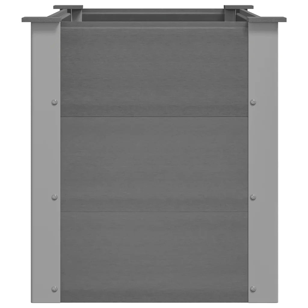 Letto Rialzato da Giardino in WPC 100x50x54 cm Grigio cod mxl 67302