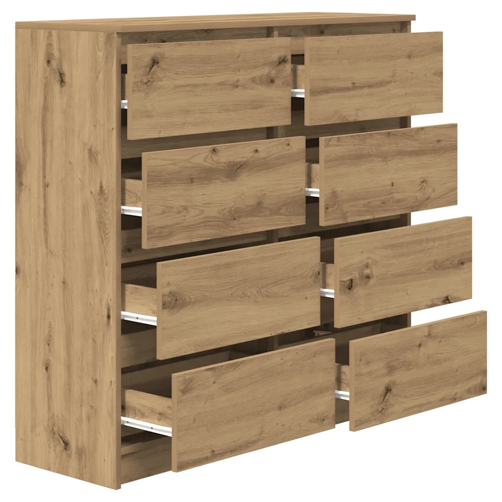 Credenza Rovere Artigianale 100x35x99 cm in Legno Multistrato 3328497