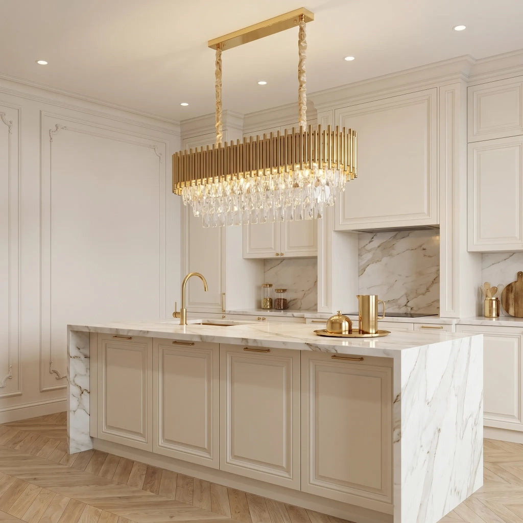 Lampada A Sospensione In Cristallo Swe105-cp Gold