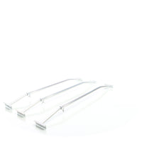 Staffe telo per rimorchi leggeri e carrelli appendice, 3 barre allungabili 100-145cm, in alluminio